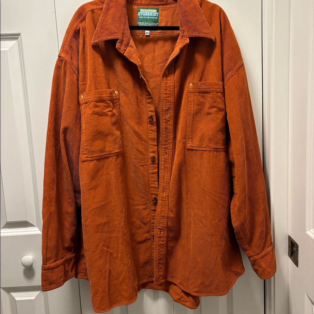 Oversized Corduroy Button Up